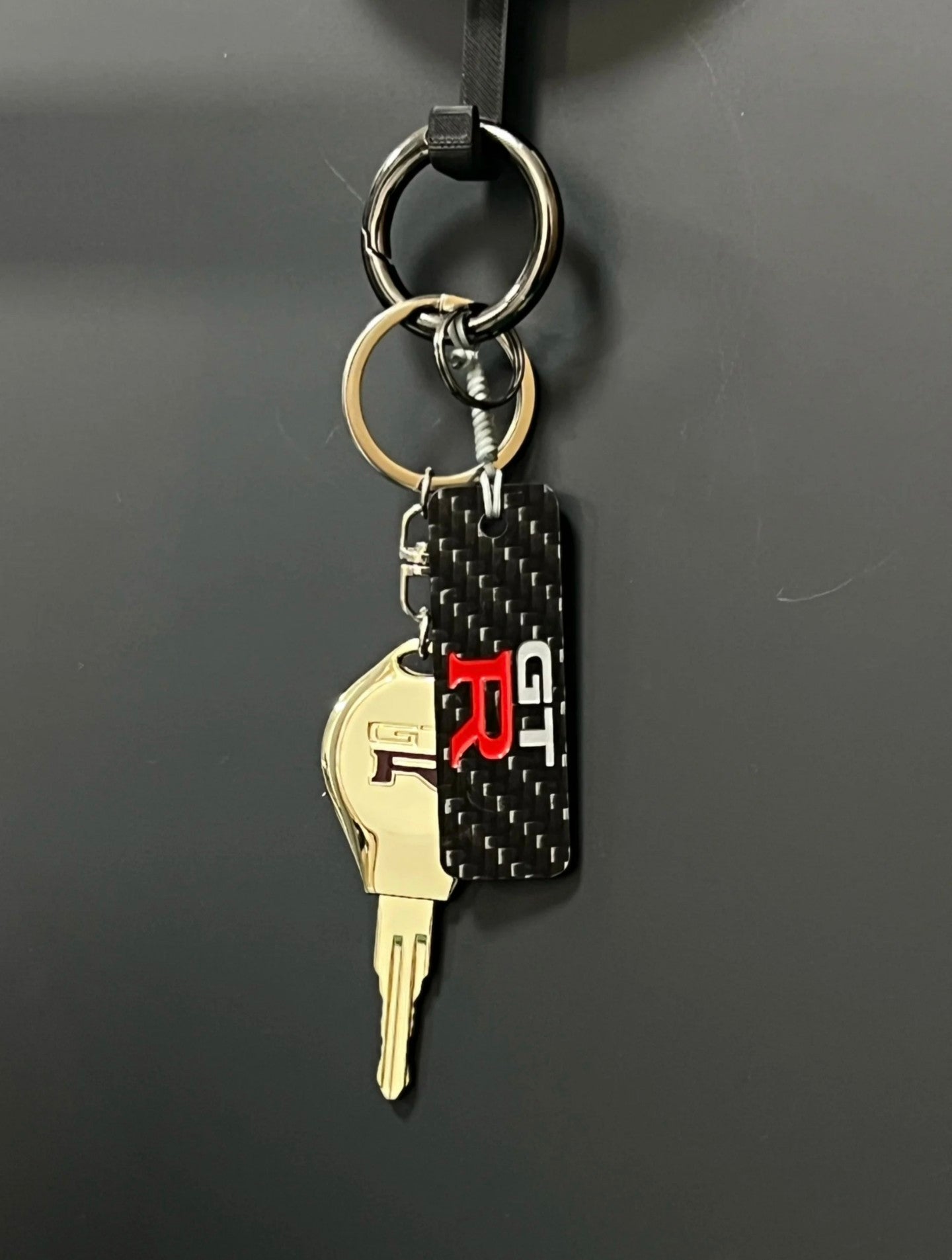 JDM Carbon Fiber Car Keychain