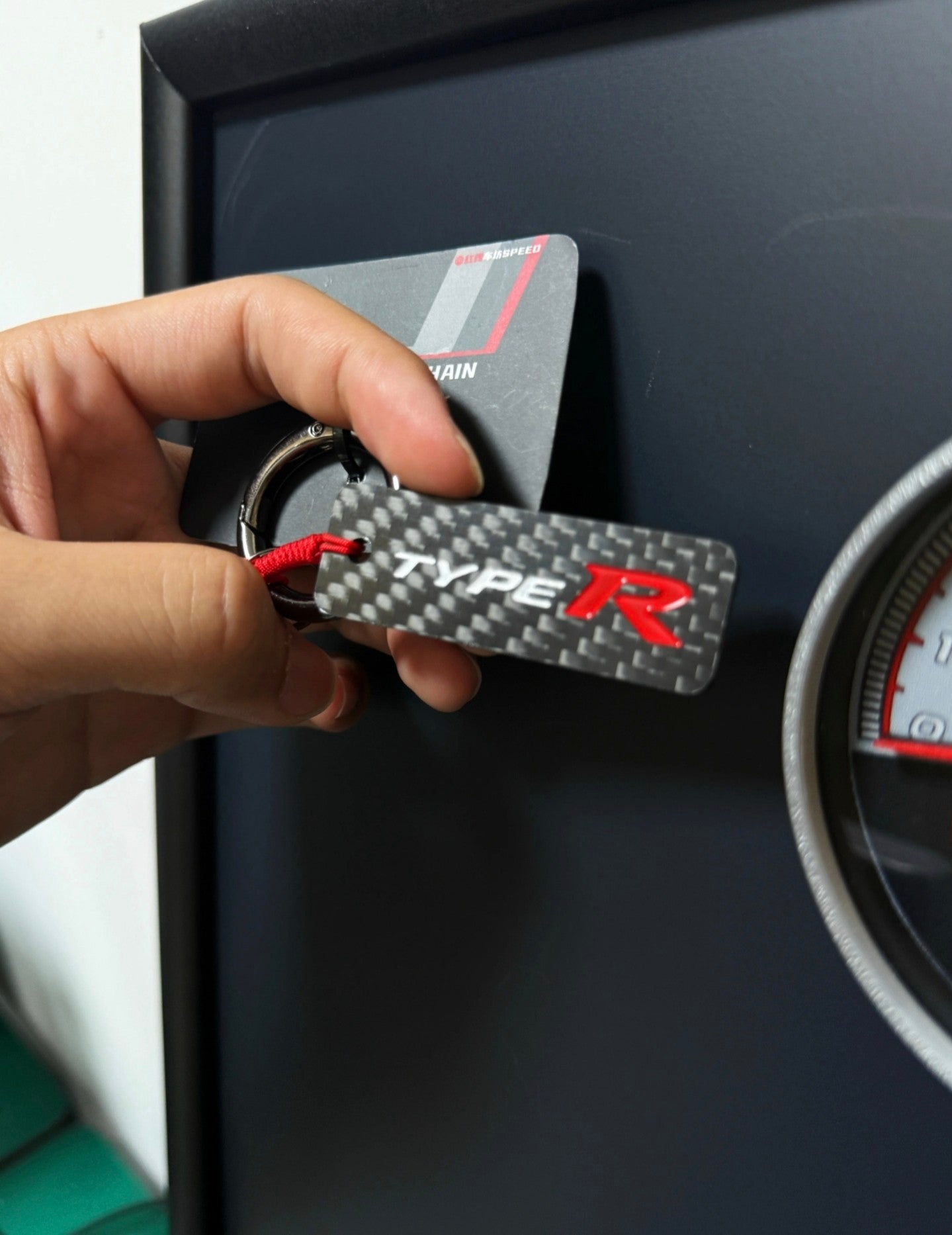 JDM Carbon Fiber Car Keychain