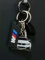 German Car Carbon Fiber Car Keychain