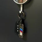 German Car Carbon Fiber Car Keychain