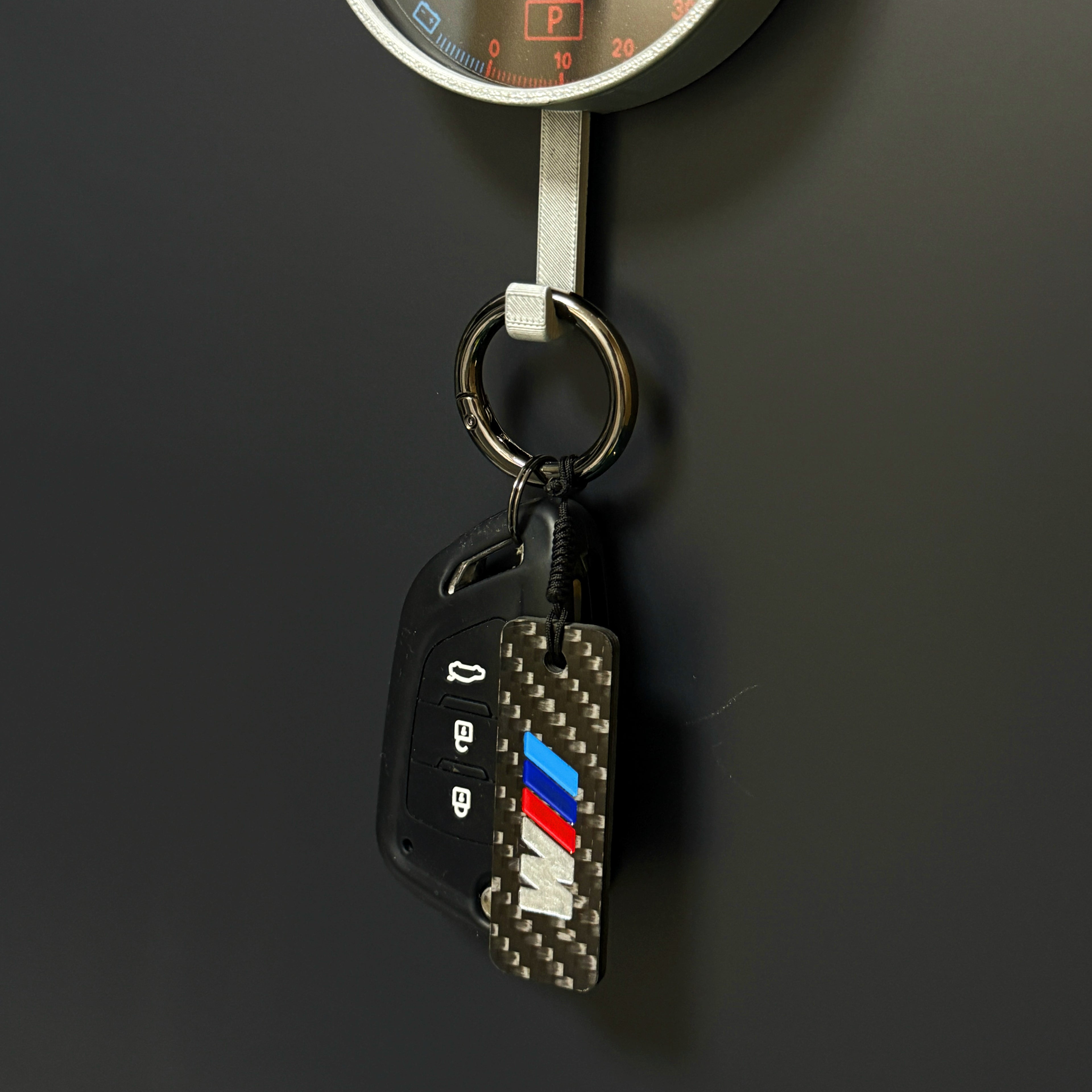 German Car Carbon Fiber Car Keychain