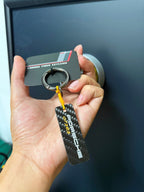 German Car Carbon Fiber Car Keychain