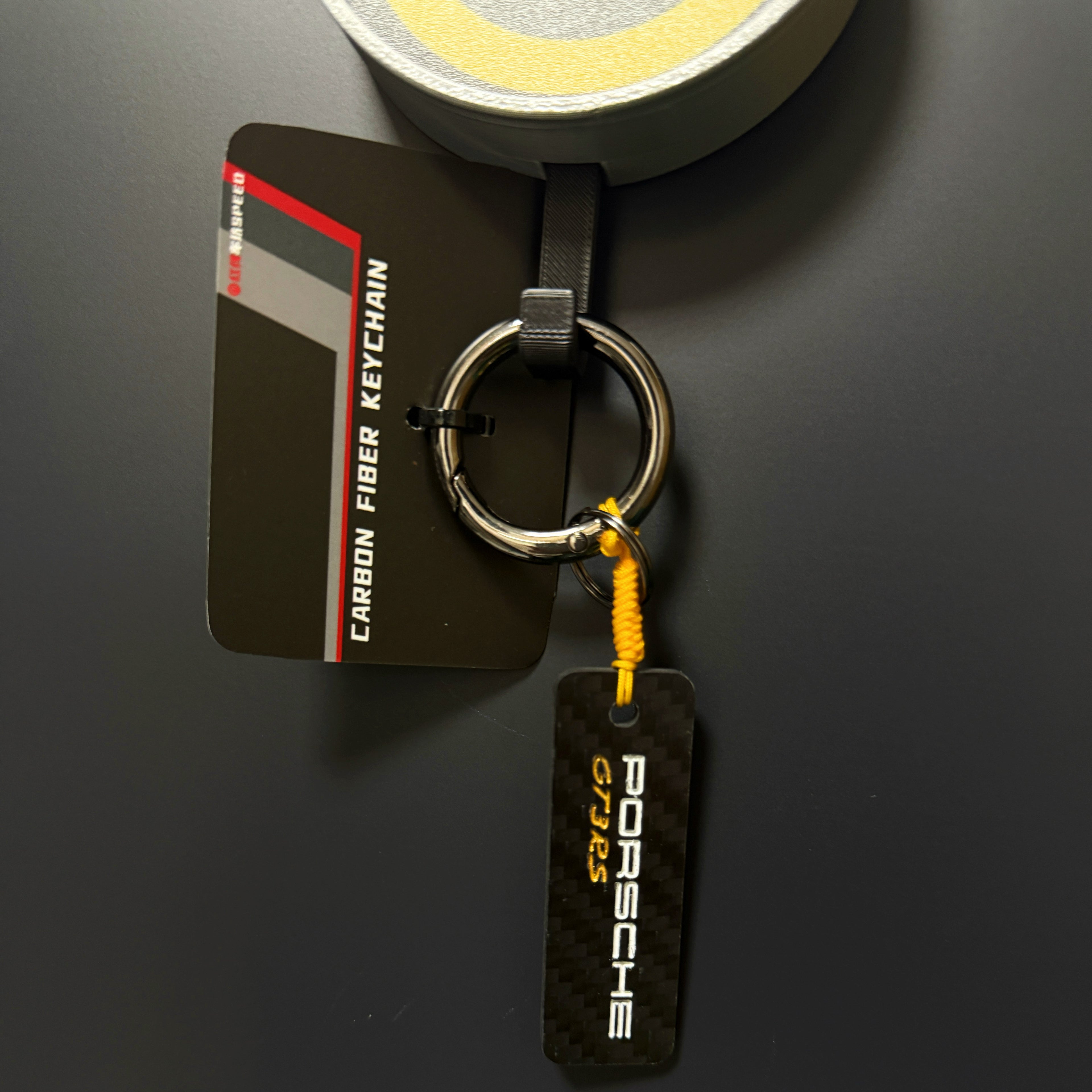 German Car Carbon Fiber Car Keychain