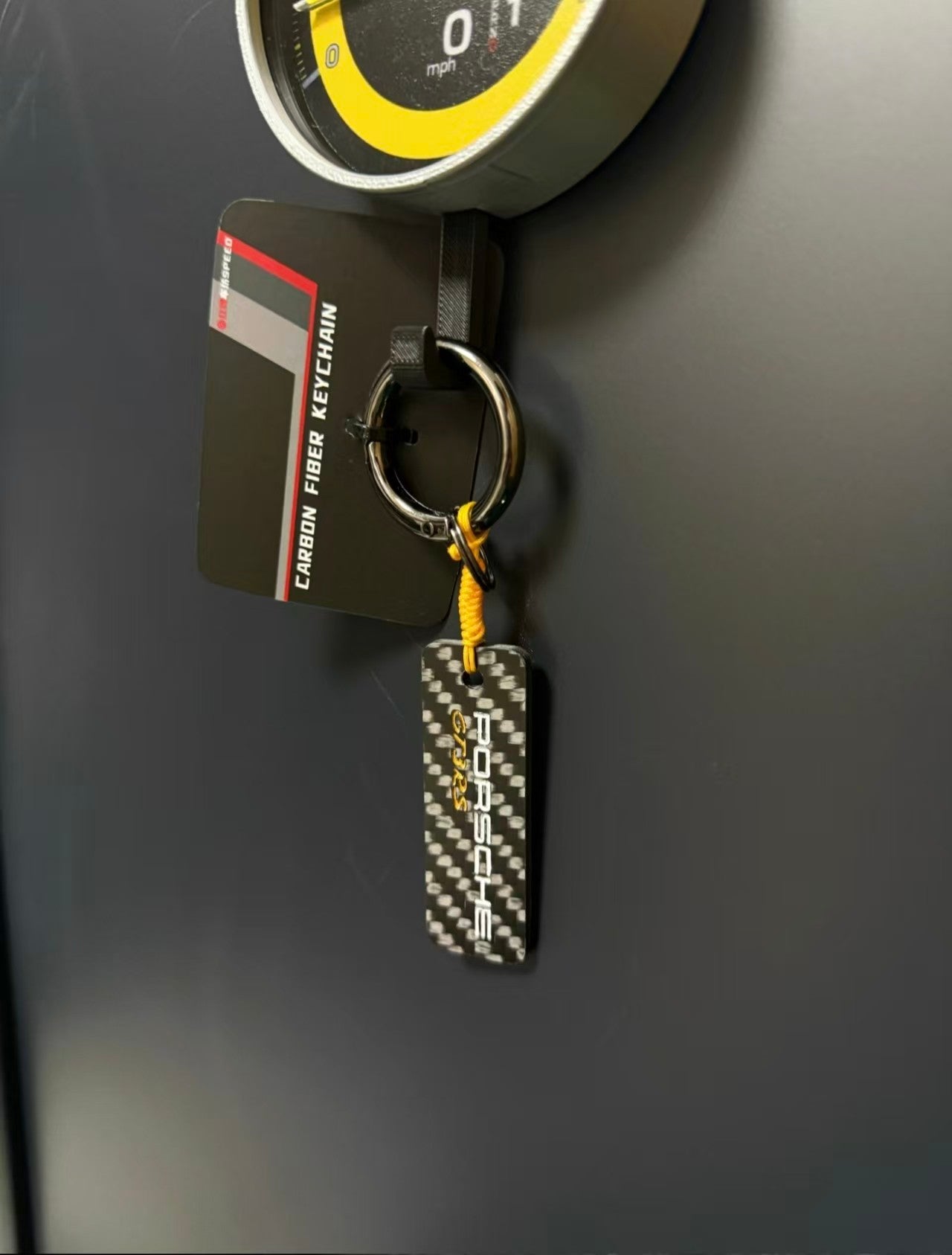 German Car Carbon Fiber Car Keychain