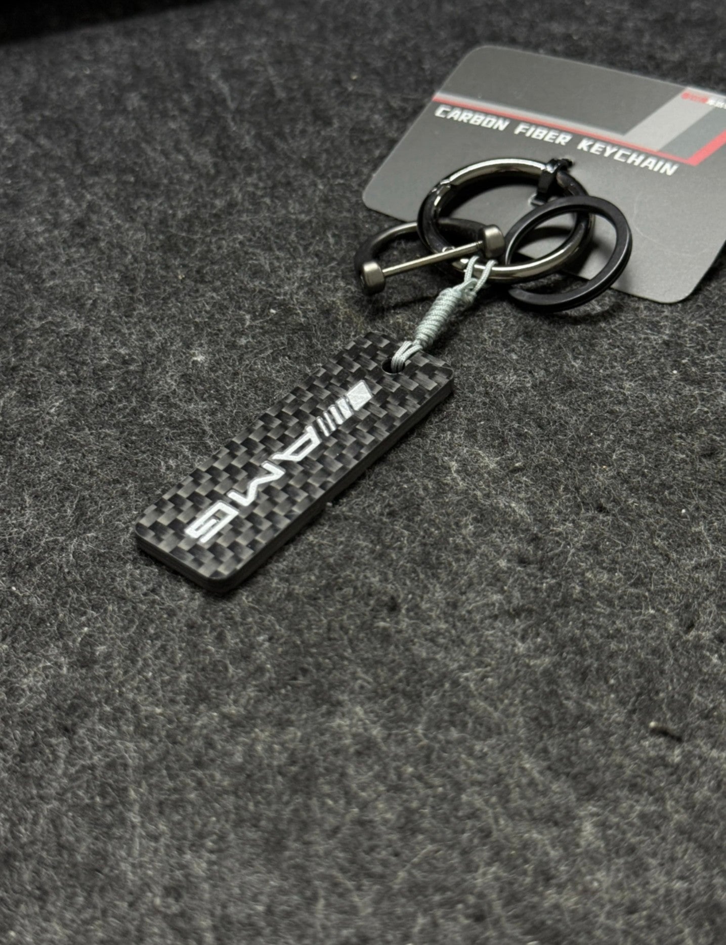 German Car Carbon Fiber Car Keychain