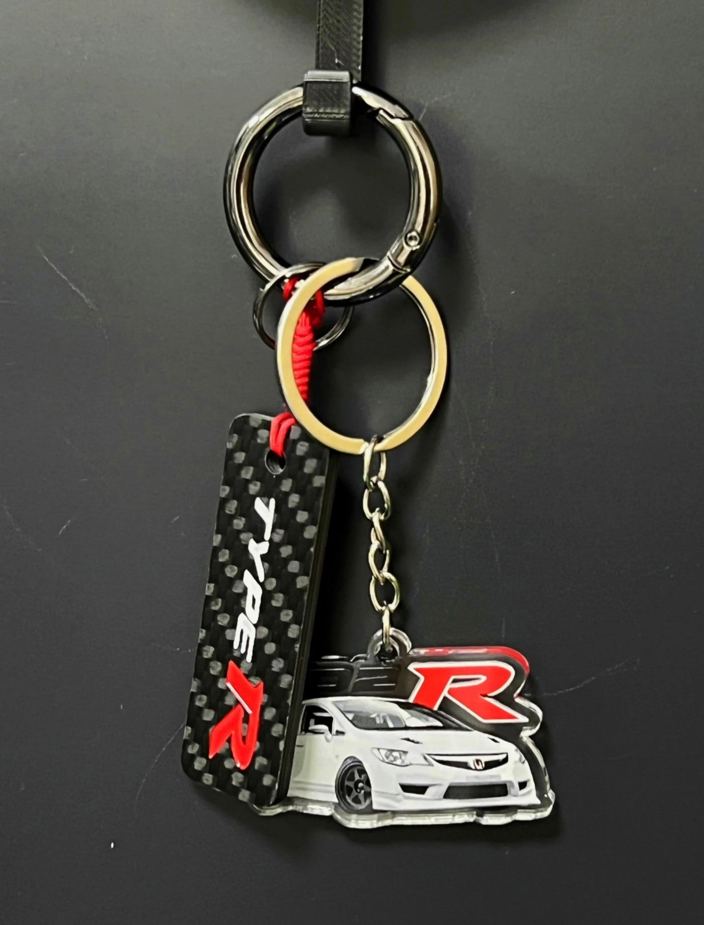 JDM Carbon Fiber Car Keychain